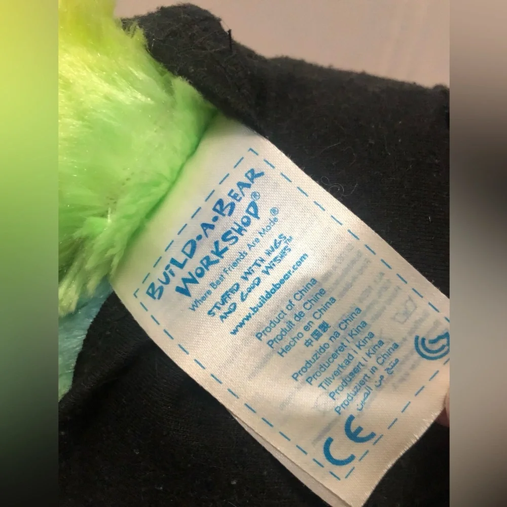 Build a Bear  BAB Rainbow Panda Bear Pop of Color 15" Plush Stuffed Animal Toy - Picture 6 of 8